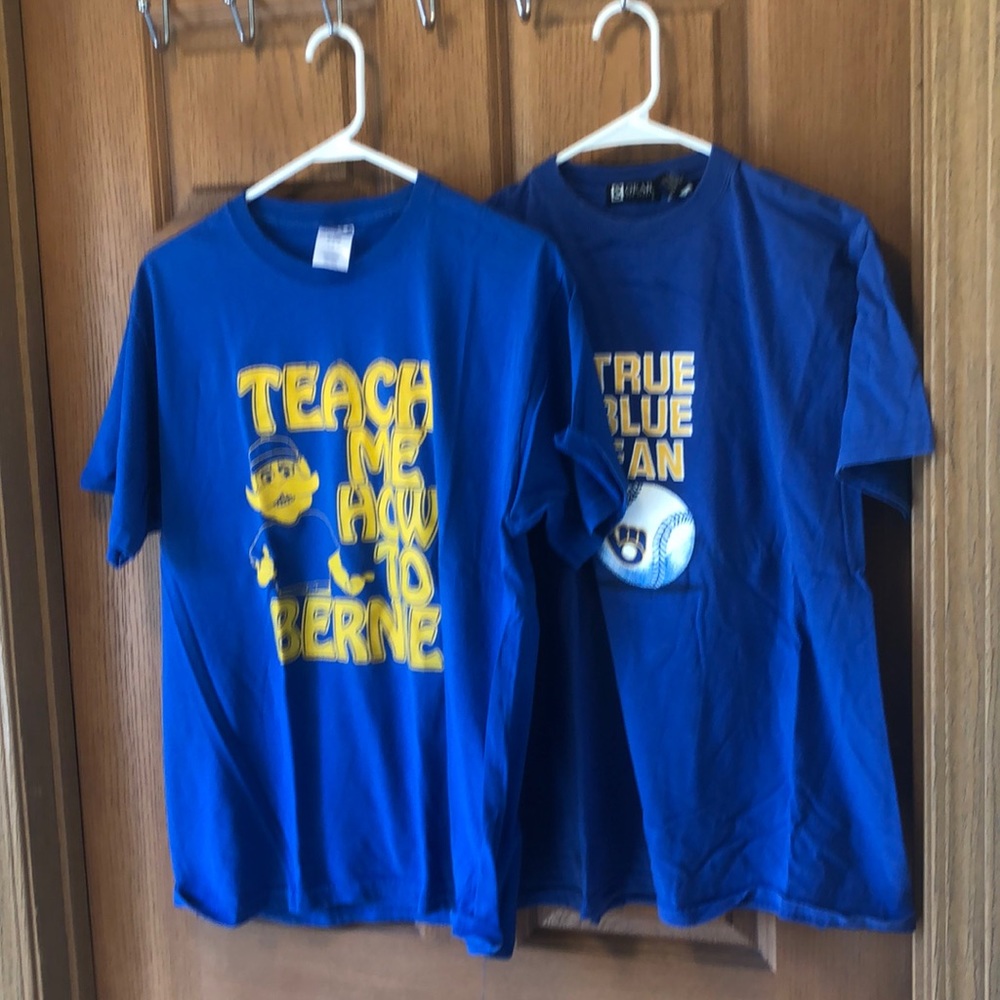 Lot of Two Milwaukee Brewers T-shirts